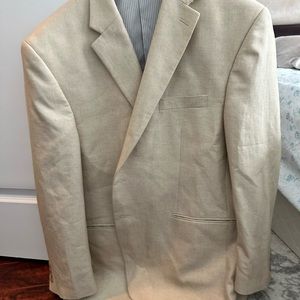 Chaps beige blazer 48R